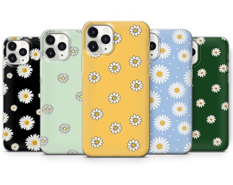 Gänseblümchen Blumen Handyhülle passend für iPhone 15 Pro Max, 14 Plus, 13, 12, 11, XR & Samsung S24, S23, A54, A53, Pixel 8 Pro