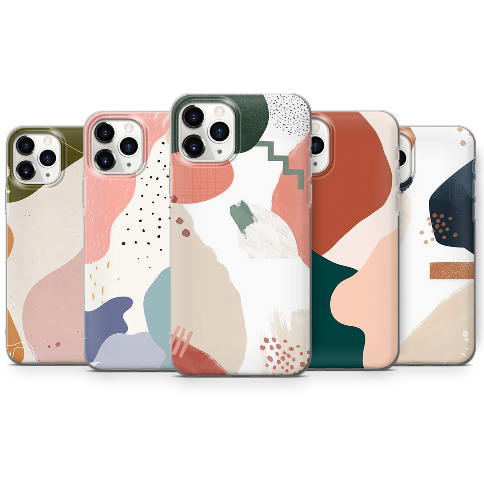 Modern Abstract Phone Case Line Art Cover Fit for Iphone 14 Etsy UK