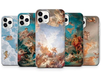 Coque de portable emblématique Renaissance pour iPhone 15 Pro Max, 14 Plus, 13, 12, 11, XR et Samsung S24, S23, A54, A53, Pixel 8 Pro, 7