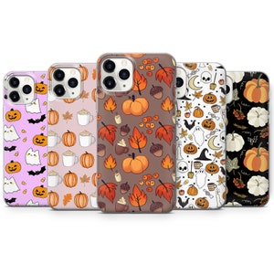 Autumn Phone Case Fall Leaves Cover fit for iPhone 15 Pro Max, 14 Plus, 13, 12, 11, XR & Samsung S24, S23, A54, A53, Pixel 8 Pro, 7