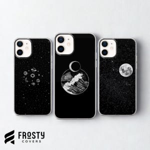 Stars Moon Planets Phone Case, Galaxy Cover for iPhone 17 Pro Max, 16e, 15, 14, 13 & Samsung S26 Ultra, S25 FE, A57, A56, Pixel 10, 9A