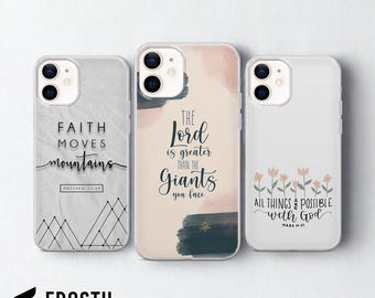 Christian Phone Case Bible Verse Gift Cover for iPhone 18 Pro Max, 17, 16, 15, Samsung S26 Ultra, S25 FE, A57, A56, Pixel 11, 10