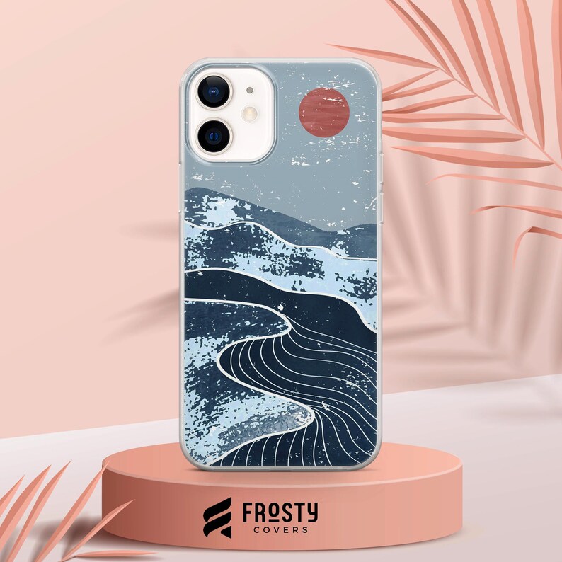 Mountains Phone Case, Abstract Moon Cover for iPhone 17 Pro Max, 16e, 15, 14, 13 & Samsung S26 Ultra, S25 FE, A57, A56, Pixel 10, 9A image 4