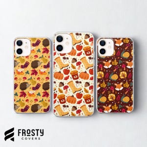 Autumn Phone Case Fall Leaves Cover for iPhone 17 Pro Max, 16e, 15, 14, 13 & Samsung S26 Ultra, S25 FE, A57, A56, Pixel 10, 9A