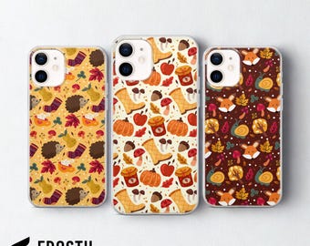 Autumn Phone Case Fall Leaves Cover for iPhone 17 Pro Max, 16e, 15, 14, 13 & Samsung S26 Ultra, S25 FE, A57, A56, Pixel 10, 9A