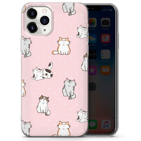 Cat Phone Case Cute Kitten Cover Fit for iPhone 15 Pro Max, 14 Plus, 13,  12, 11, XR & Samsung S24, S23, A54, A53, Pixel 8 Pro, 7 -  Denmark