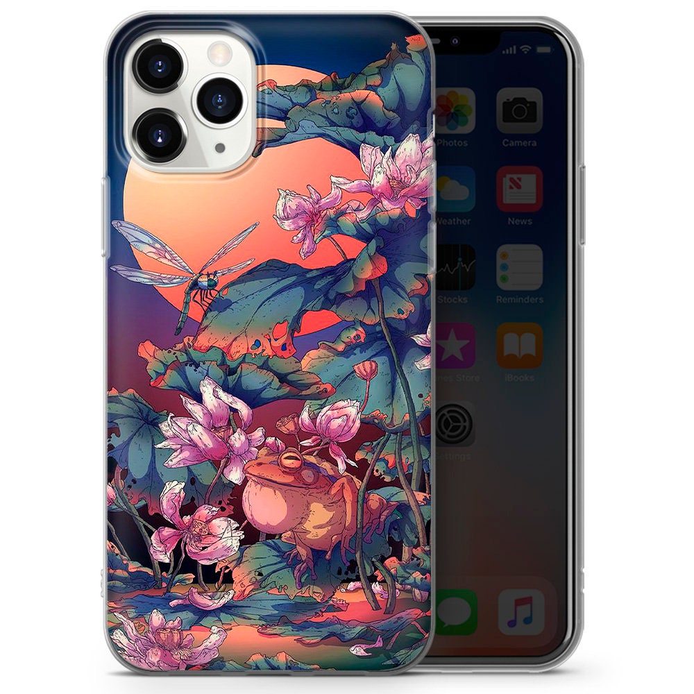 Japanese Style Phone Case Mountain and Sun Art Cover Fit for - Etsy UK