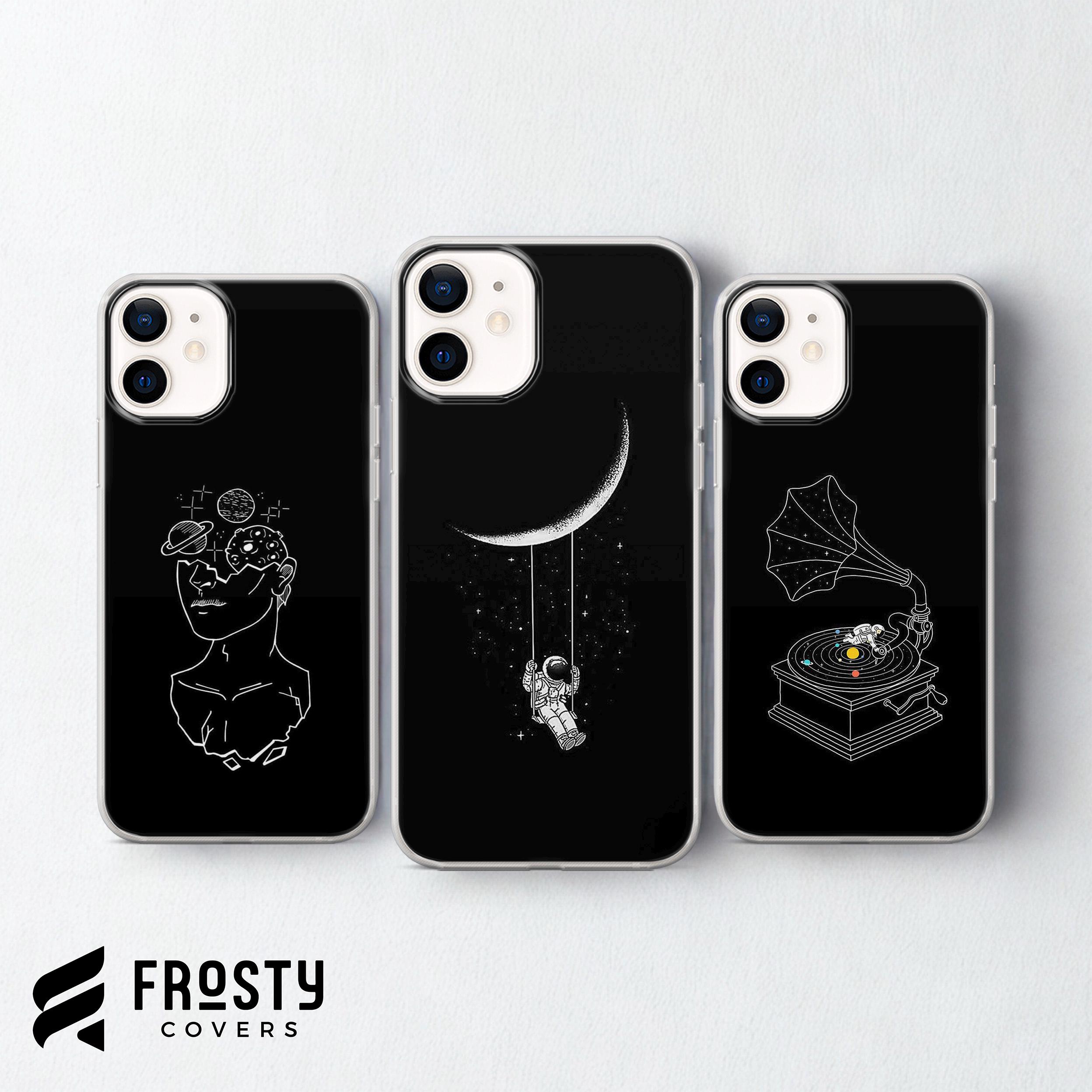 One Line Art Phone Case Drawing Cover for iPhone 17 Pro Max, 16e