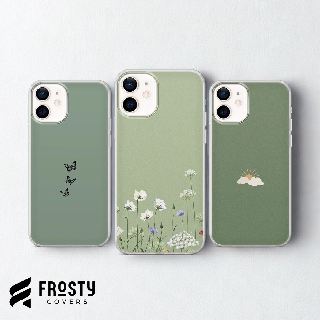Moozy Minimalist Series Coque Silicone Souple Pour IPhone 11 Pro – Vert Forêt, Finition Mate Et Fine, Compatible Charge Sans Fil