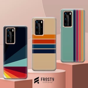 Retro Stripes Handyhülle Ästhetische Vintage Hülle für iPhone 17 Pro Max, 16e, 15, 14, 13 & Samsung S26 Ultra, S25 FE, A57, A56, Pixel 10, 9A, 9A Bild 10