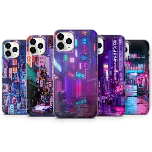 Japanese Night City Phone Case Aesthetic Cover Fit For Iphone Etsy