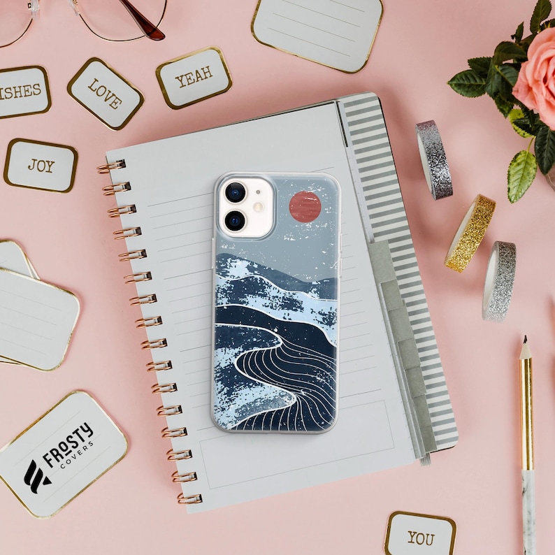 Mountains Phone Case, Abstract Moon Cover for iPhone 17 Pro Max, 16e, 15, 14, 13 & Samsung S26 Ultra, S25 FE, A57, A56, Pixel 10, 9A image 7