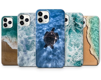 Summer Beach Telefoonhoesje Ocean Wave Cover geschikt voor iPhone 15 Pro Max, 14 Plus, 13, 12, 11, XR en Samsung S24, S23, A54, A53, Pixel 8 Pro, 7