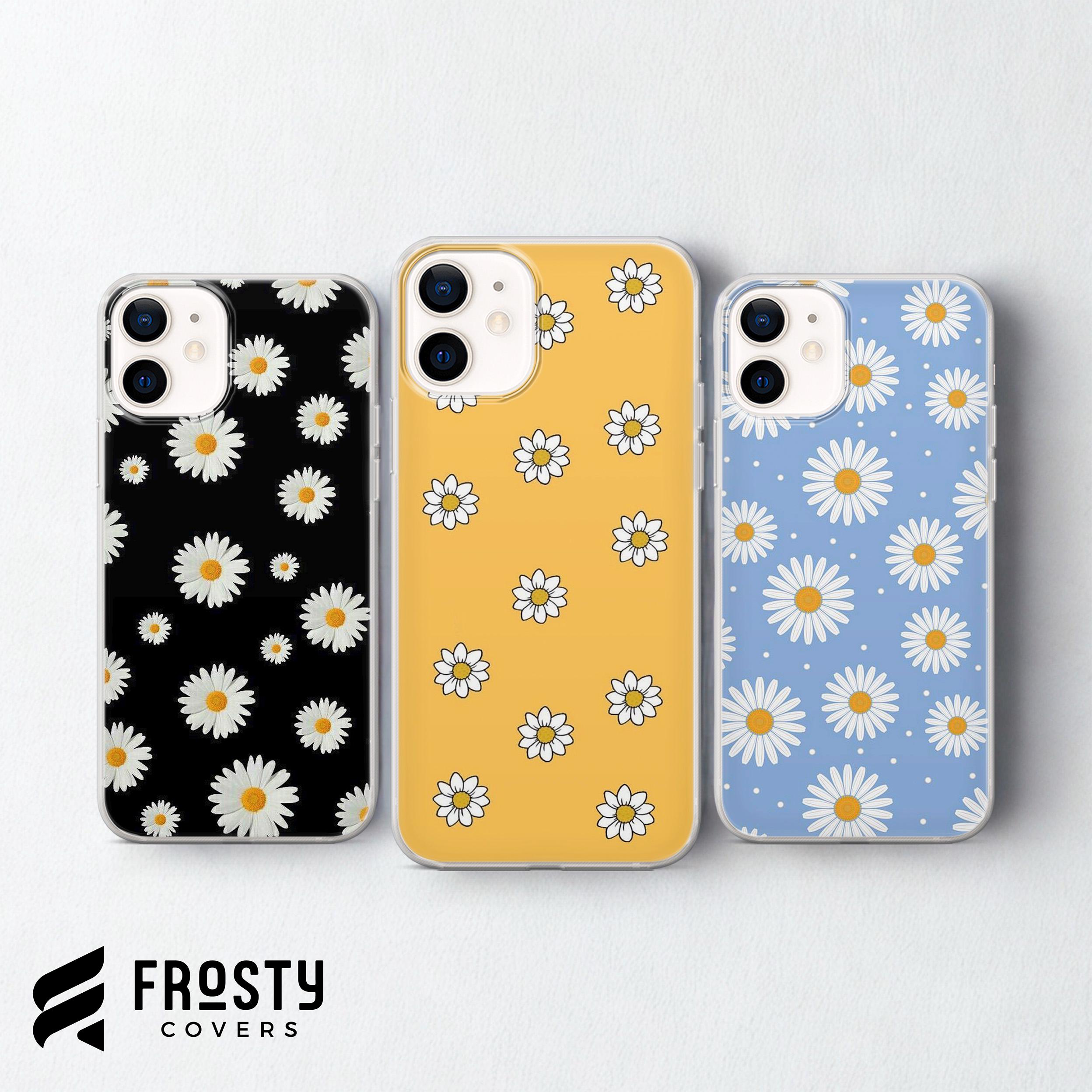 アイドル [Songbly] Daisy case+Sample Pack Daisy Flowers Phone Case Floral Daisies Cover for iPhone 17 Pro