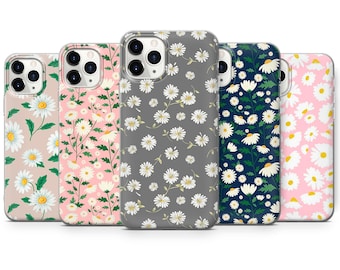 Daisy Flower Phone Case Floral Daisies Coverfor iPhone 17 Pro Max, 16e, 15, 14, 13 & Samsung S26 Ultra, S25 FE, A57, A56, Pixel 10, 9A