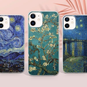 Vincent Van Gogh Phone Case Iconic Art Coverfit for iPhone 15 Pro Max, 14 Plus, 13, 12, 11, XR & Samsung S24, S23, A54, A53, Pixel 8 Pro, 7