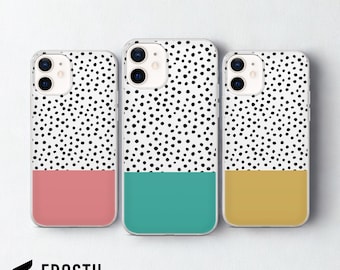 Polka Dot Phone Case Dalmatian Spot Cover for iPhone 18 Pro Max, 17, 16, 15, Samsung S26 Ultra, S25 FE, A57, A56, Pixel 11, 10