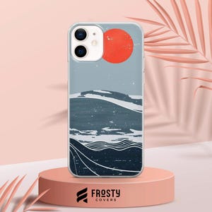 Mountains Phone Case, Abstract Moon Cover for iPhone 17 Pro Max, 16e, 15, 14, 13 & Samsung S26 Ultra, S25 FE, A57, A56, Pixel 10, 9A image 2