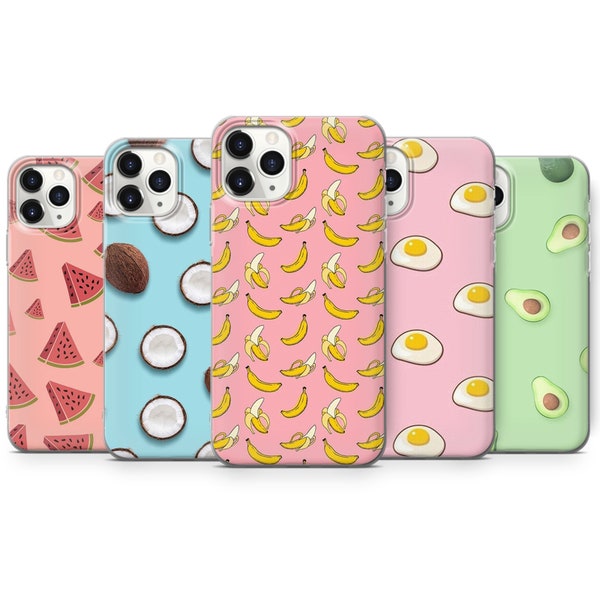 Summer Fruit Phone Case Watermelon Cover fit for iPhone 15 Pro Max, 14 Plus, 13, 12, 11, XR & Samsung S24, S23, A54, A53, Pixel 8 Pro, 7