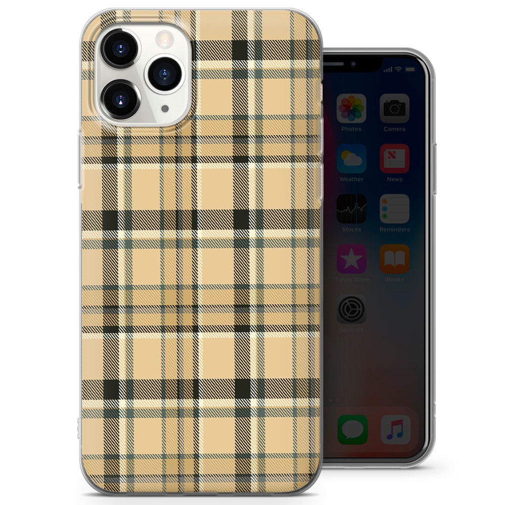 Irregular Plaid Case With Lanyard Dirty Resistant For Iphone 14