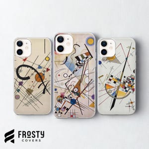 Iconisch schilderij telefoonhoesje abstracte kunst hoes voor iPhone 17 Pro Max, 16e, 15, 14, 13 en Samsung S26 Ultra, S25 FE, A57, A56, Pixel 10, 9A