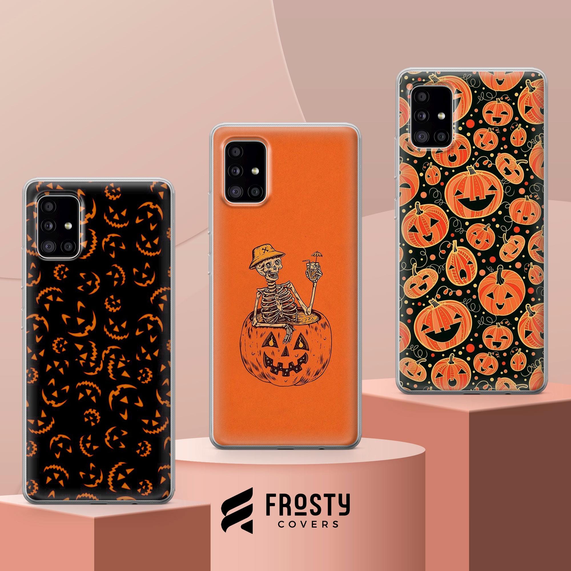 Custodia Per IPhone 15 Con Fantasia Boho Halloween | TPU Flessibile E Antishock | Stampa Pipistrello, Fantasma E Ragno | Supporta Ricarica Wireless