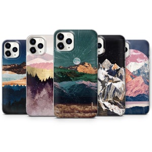 Mountain Handyhülle Wanderlust Cover für iPhone 16 Pro Max, 15 Plus, 14, 13, 12, 11, XS & Samsung S25, S24, A56, A55, Pixel 9 Pro, 8