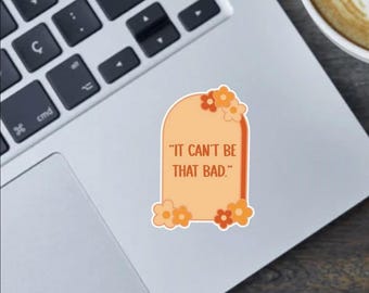 Funny Chronic Illness Gravestone Sticker: Humor Vinyl Decal