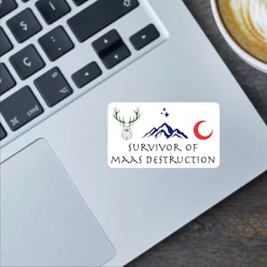 Survivor of Maas Deflektion 6,5 cm Sticker – Sarah J Maas – Kindle Sticker, Autosticker und Magnet