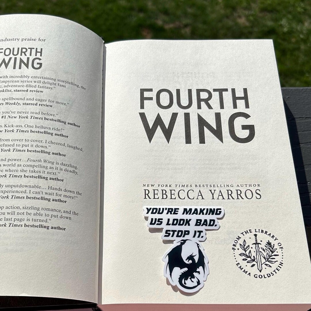 Youre Making Us Look Bad. Stop It. Fourth Wing Empyrean Dragons Tairn