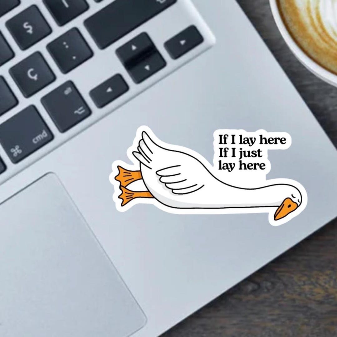 Silly Computer Decals Silly Goose Sticker: Funny Laptop Decal - Etsy