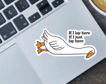 Silly Goose Sticker: Funny Laptop Decal