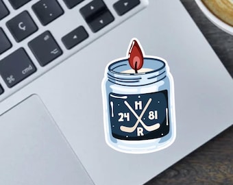 Heated Rivalry Inspired Candle 2.5" vinyl sticker, fridge magnet or bumper sticker