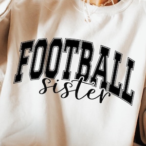 Voetbal zus Svg Png, voetbal zus shirt png, voetbal svg voetbal familie svg, Cricut Cut bestanden voetbal zus sublimatie downloads