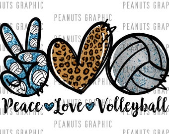 Love Volleyball Svg Etsy