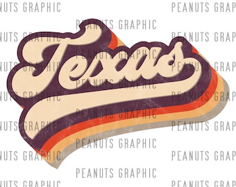 Retro Texas PNG Sublimation Design, TX, U.S. state, vintage, Distressed, Digital Download, Clipart, templates, Print
