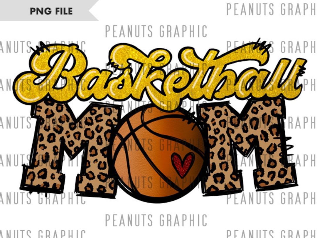 Basketball Mom PNG, Sublimation Design, Basketball Mama, Leopard ...