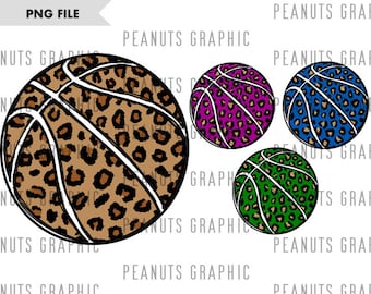 Basketball Leopard PNG, Sublimation Design, Cheetah, Digital Download for Shirt