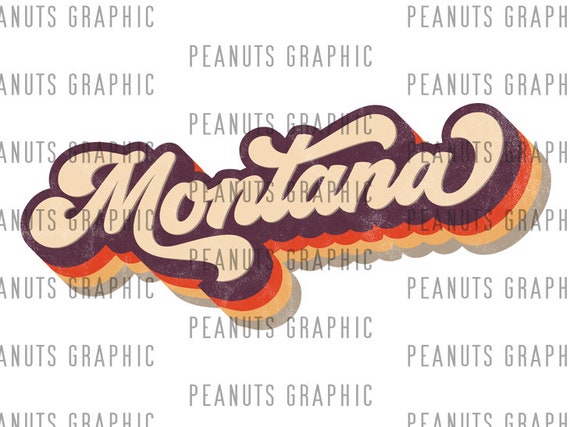 Retro Montana PNG Sublimation Design, MT, U.S. state, vintage, Distressed, Digital Download, Clipart, templates, Print