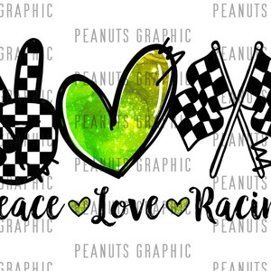 Peace Love Racing Vector Peace Love Racing PNG, Sublimation Design, Nascar, Motocross, Track Car ...