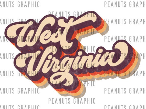 Retro West Virginia PNG Sublimation Design, WV, U.S. state, vintage, Distressed, Digital Download, Clipart, templates, Print