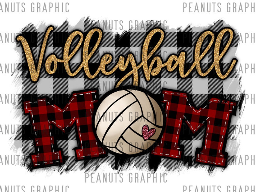 Volleyball Mom PNG Sublimation Design Volleyball Mama Red - Etsy