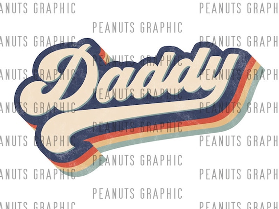 Retro Daddy PNG Sublimation Design, vintage, Distressed, Digital Download, Clipart, templates, Print