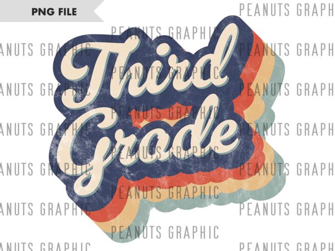 Third Grade Png, Back to School Png, 3rd Grade Png Third Grade Teacher ...