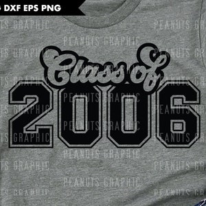 Reunión SVG Clase de 2006 svg, Espíritu de grupo, Camisa, Archivos de último año para archivo de corte Cricut, Corte Silhouette Cameo, Descarga digital