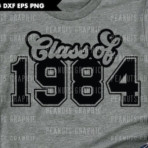Reunion SVG Klasse von 1984 svg, Group Spirit, Shirt, Senior 80 Dateien für Cricut Cut Datei, Silhouette Cameo Schneiden, digitaler Download