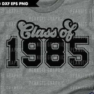 Reunion SVG Class of 1985 svg, Group Spirit, Shirt, Senior 80 files for Cricut Cut file, Silhouette Cameo Cutting, Digital Download