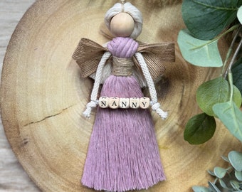 Nan/Nana/Nanna/Nanny/Nannie Macramé Fairy