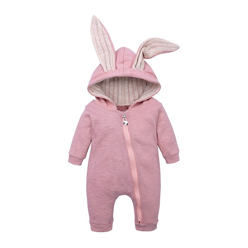Unisex Cotton Baby Bunny Onesie Rabbit Bodysuit Zipper Etsy