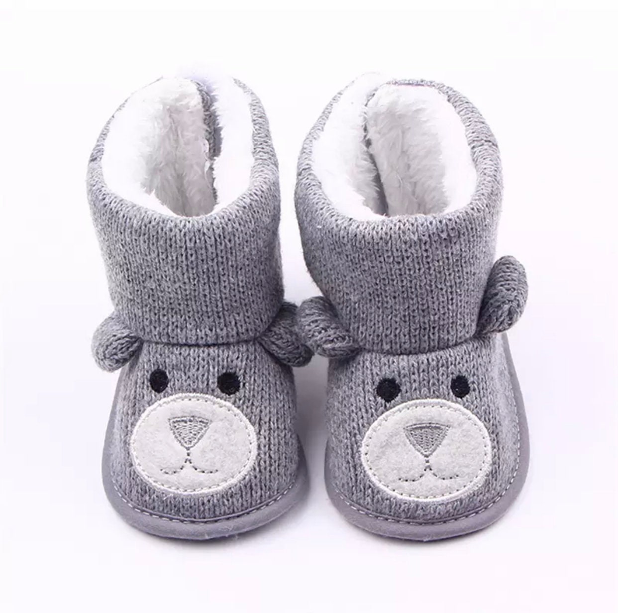 Adorable Unisex Baby Animal Booties Easy Wear Velcro Baby Etsy